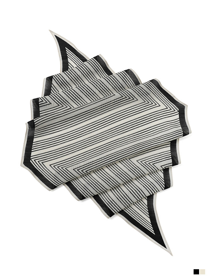 AS-1507 ストライプ シルクスカーフ