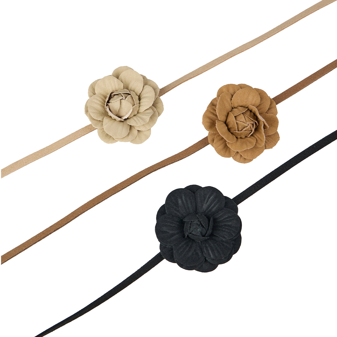 AT-580 Suede Flower Belt