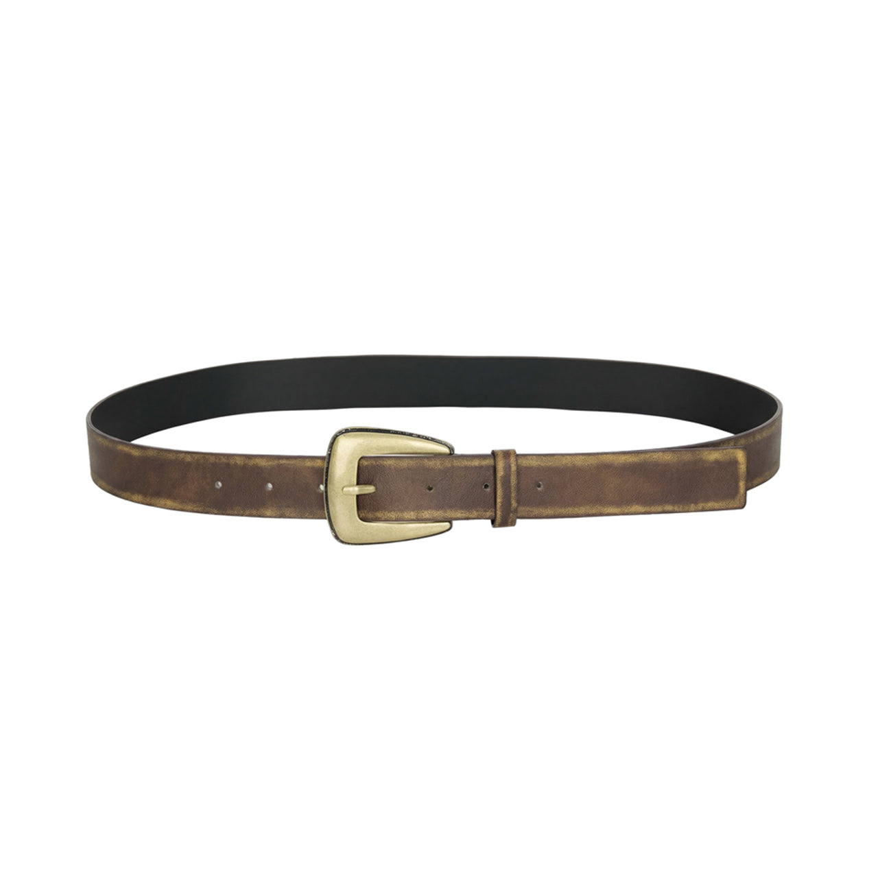 AT-615 Antique Buckle Leather Belt