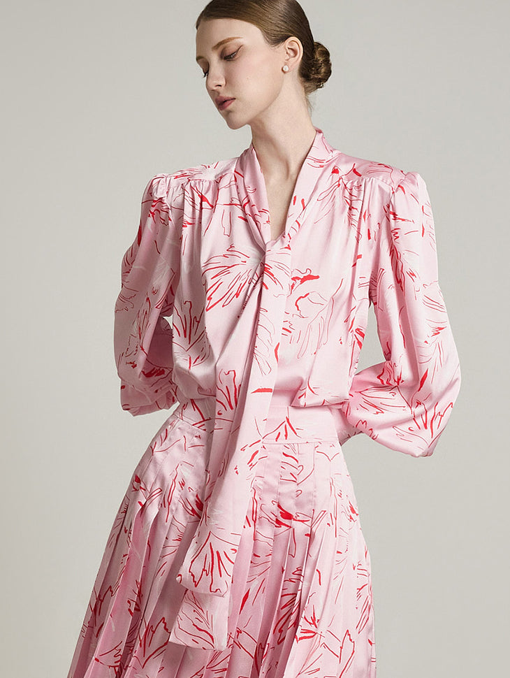 B3041 スカーフブラウス