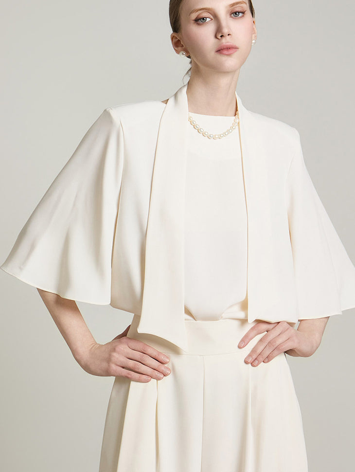 B3042 衬衫配围巾