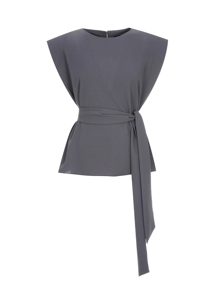 B3094 ストラップ付きノースリーブブラウス