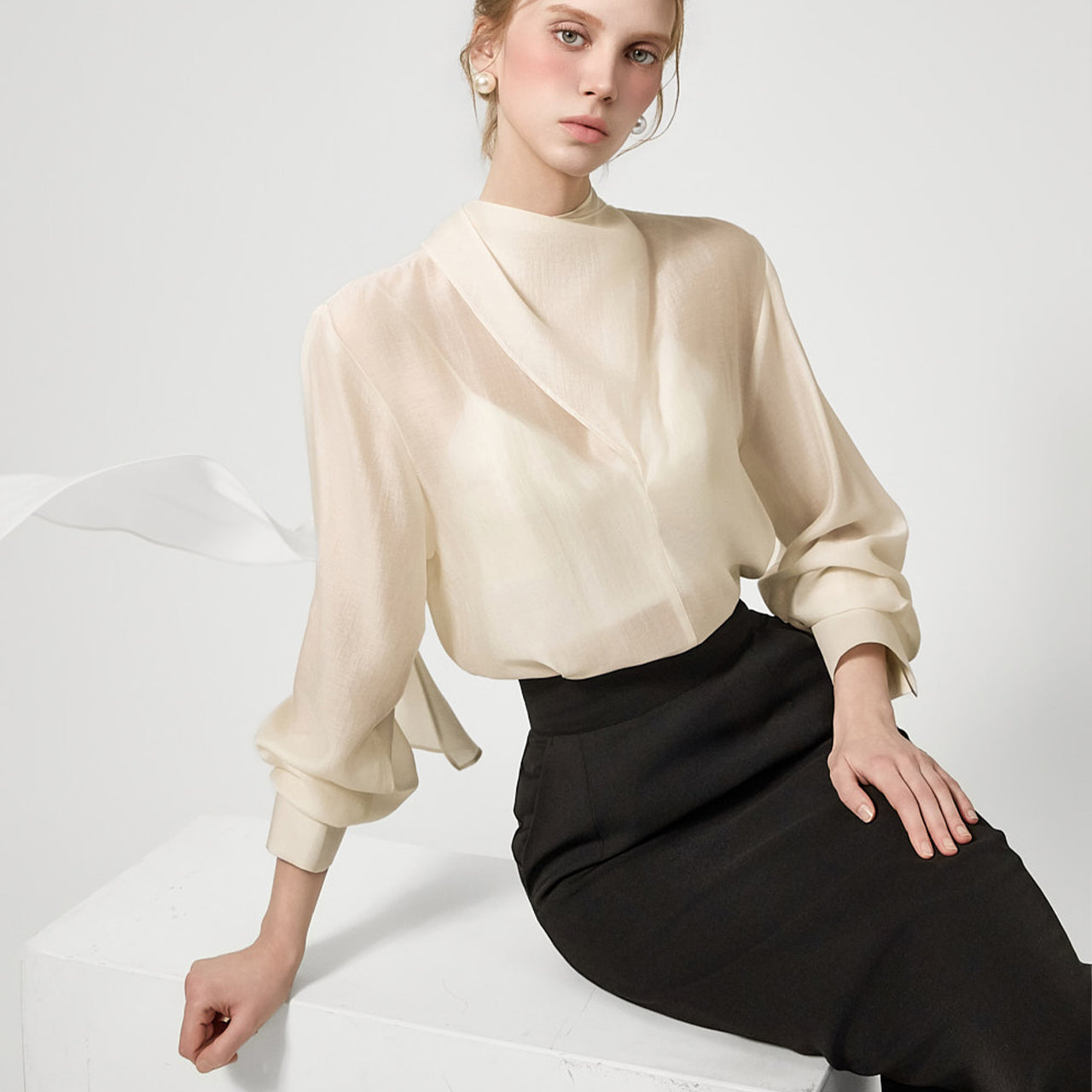B9209 Sheer Blouse