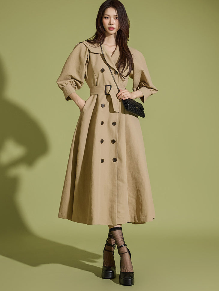 D5082 ベルト付きドレス