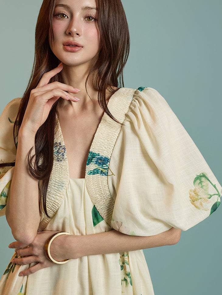 D5180 Flower Patterned Dress