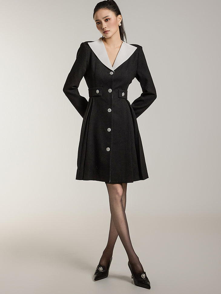 D5199 ツイードミニドレス