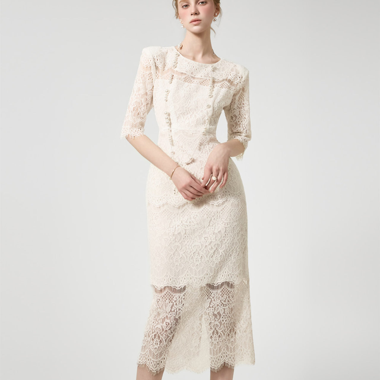 D5224 レースドレス