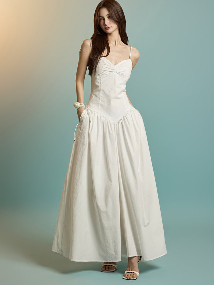 D5247 シャーリングドレス