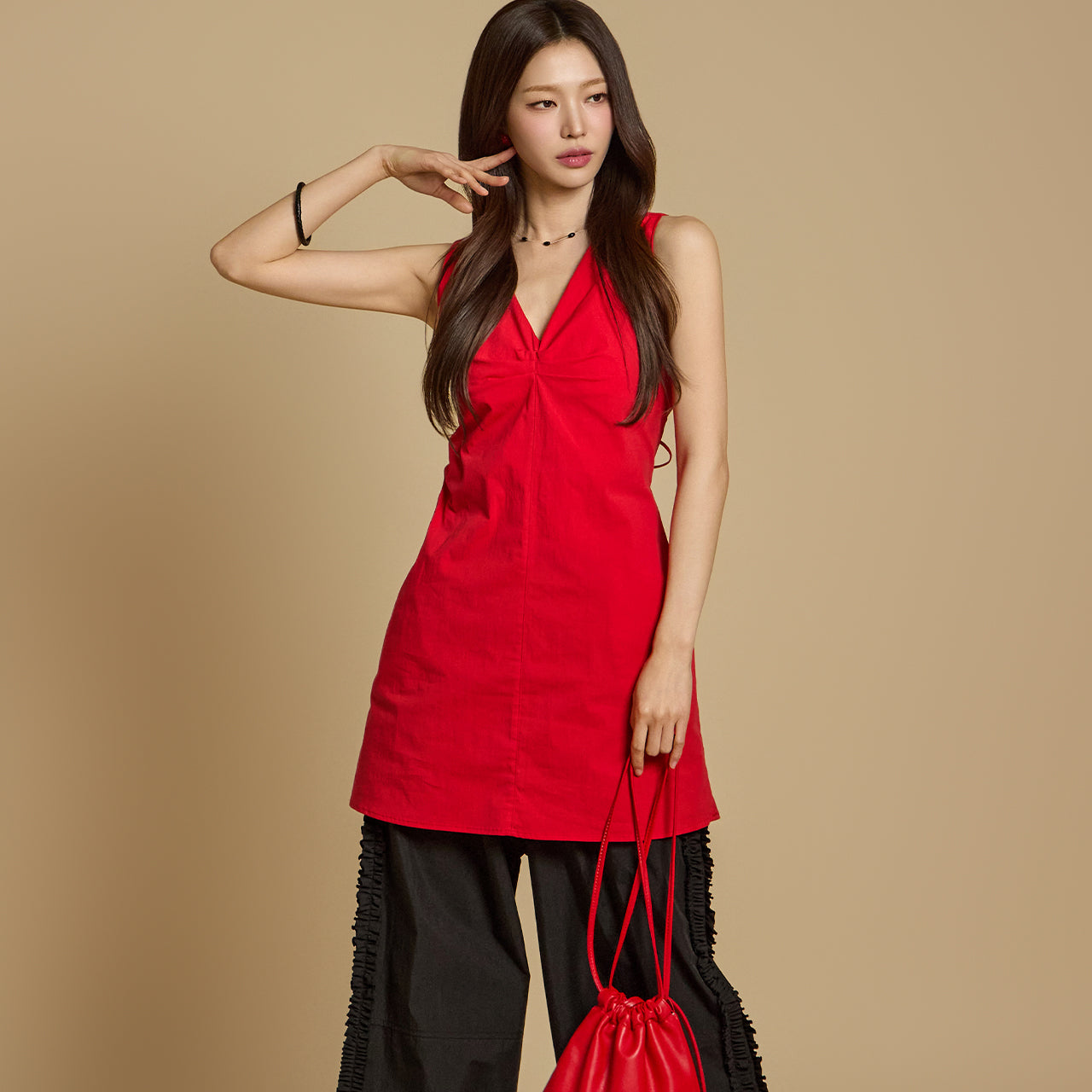 D5256 Open Back Mini Dress