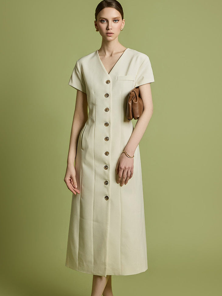 D5262 ピンタックドレス