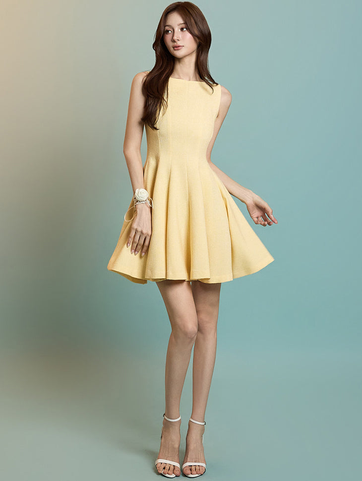 D5282 ペプラムドレス