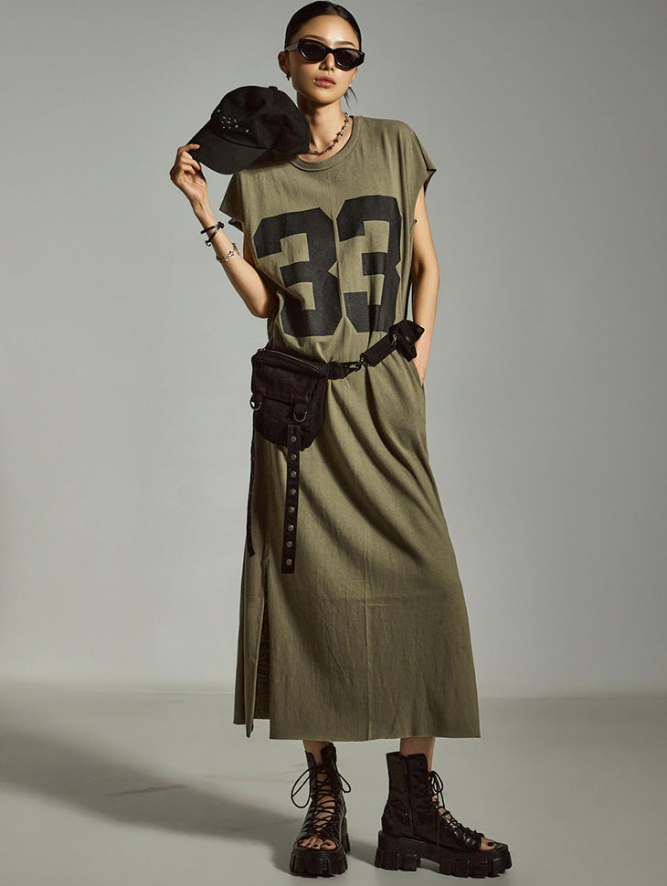 D5302 プリントドレス