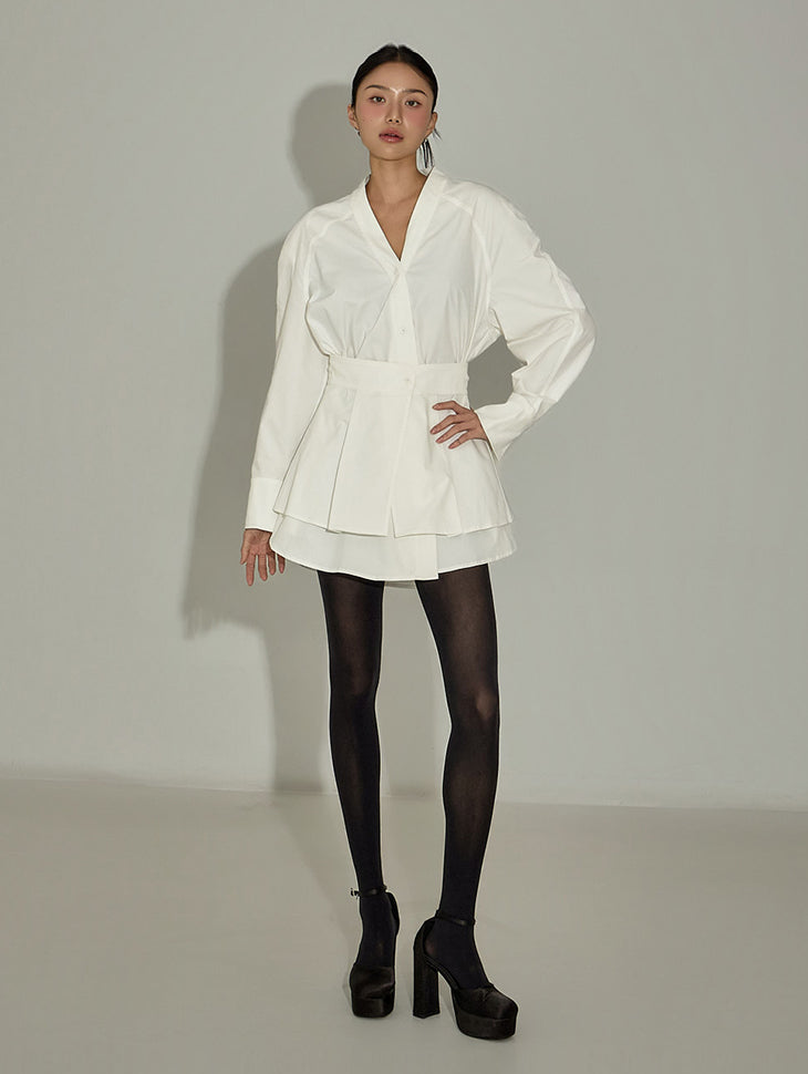 D5361 Shirt Mini Dress