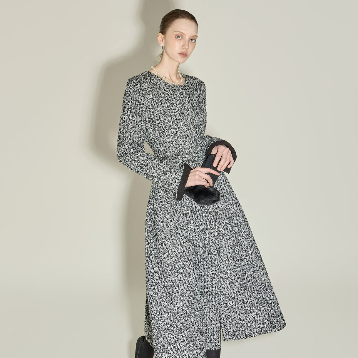 D5431 Flare Dress with Belt