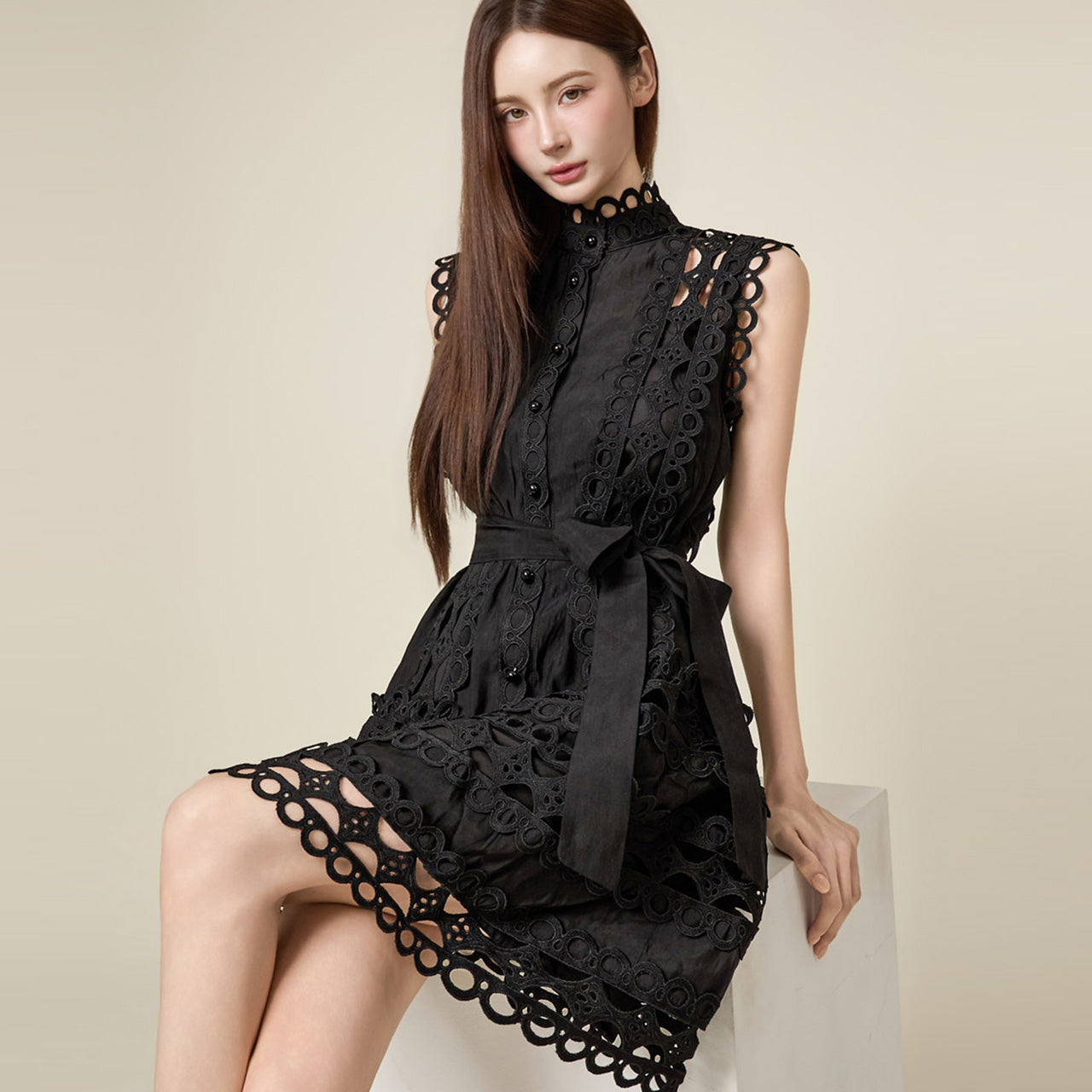 D5628 Strap Set Punching Dress