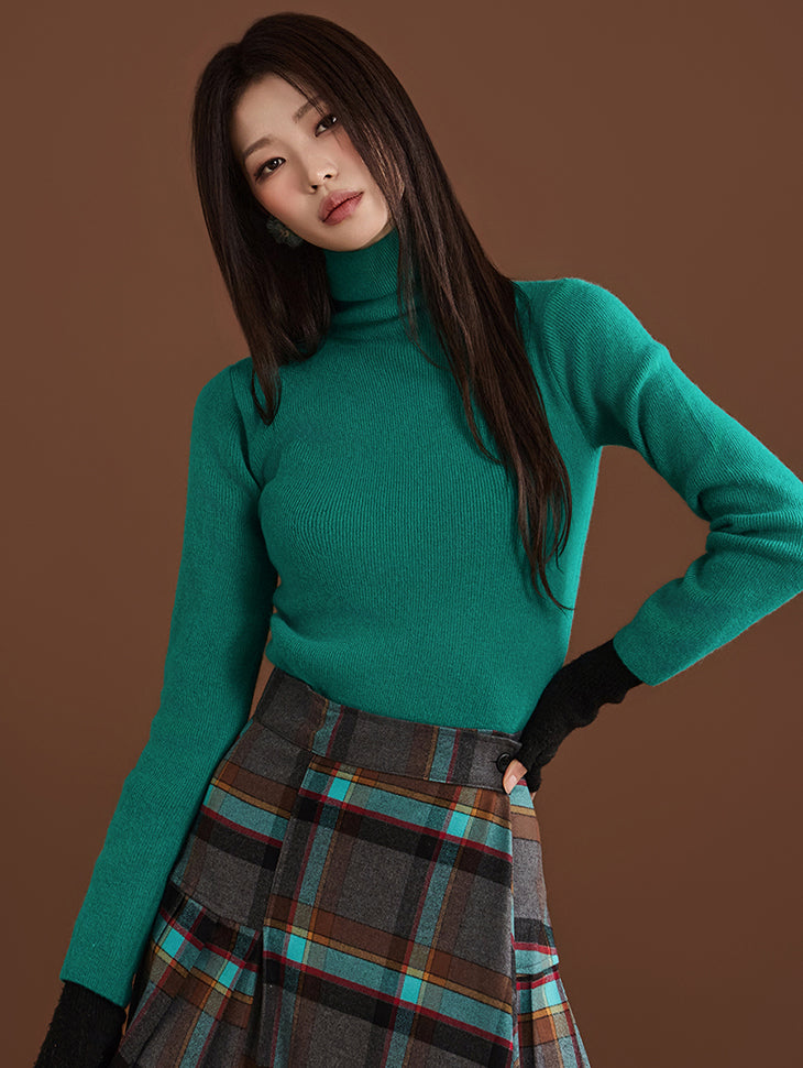 E3230 Turtle-Neck Wool Knit