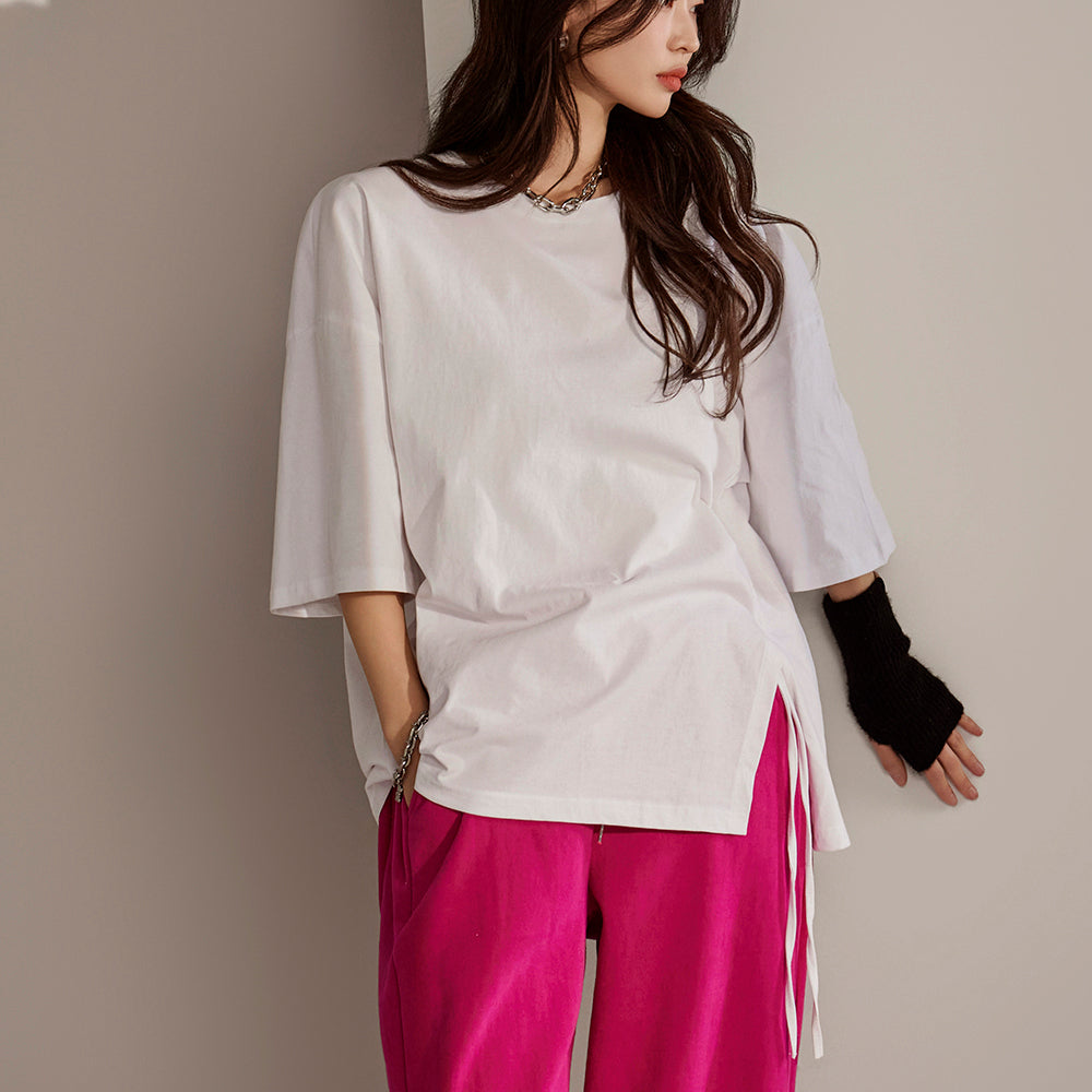 E3247 不对称吊带上衣