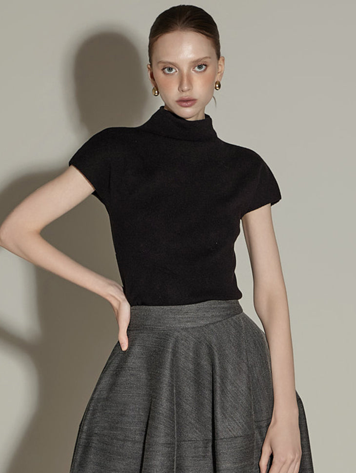 E3657 小高领针织衫