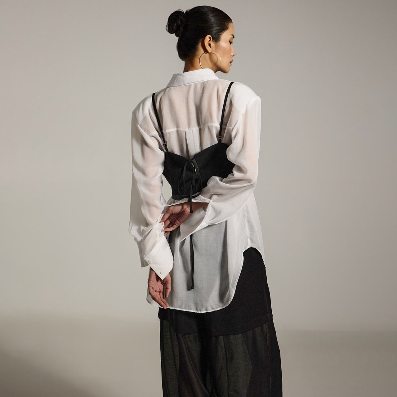 E3705 オーガンザビスチェ