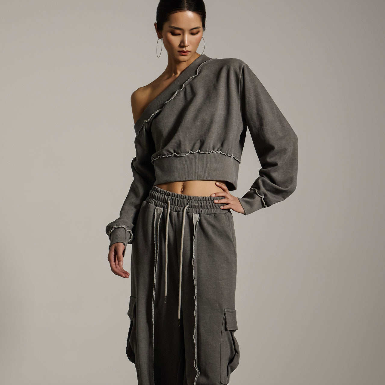 E3706 单肩运动衫