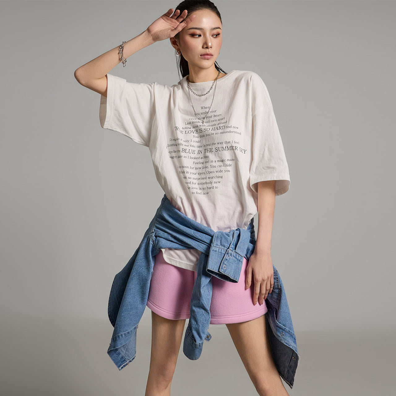 E3728 プリントTシャツ