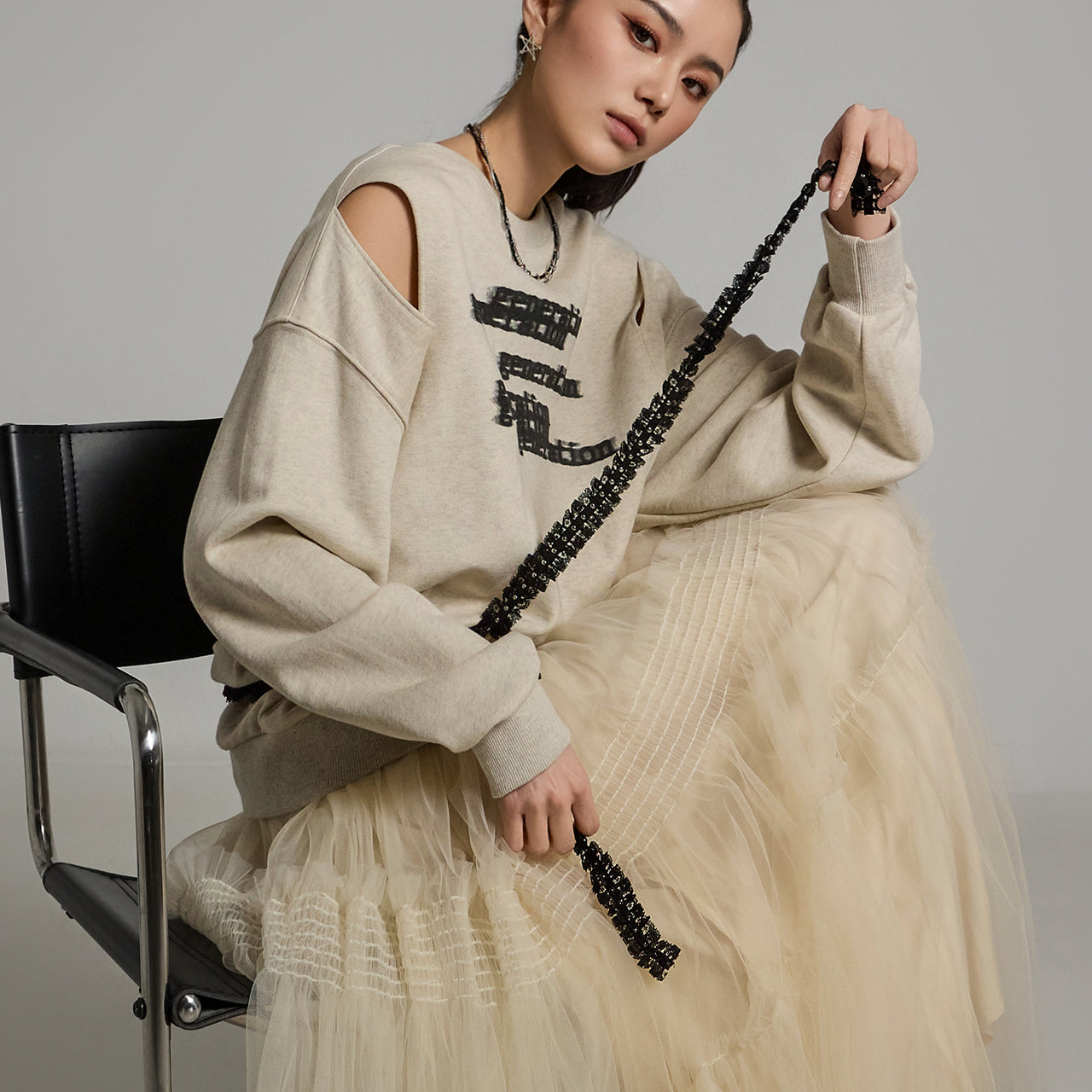 E3731 开衩运动衫