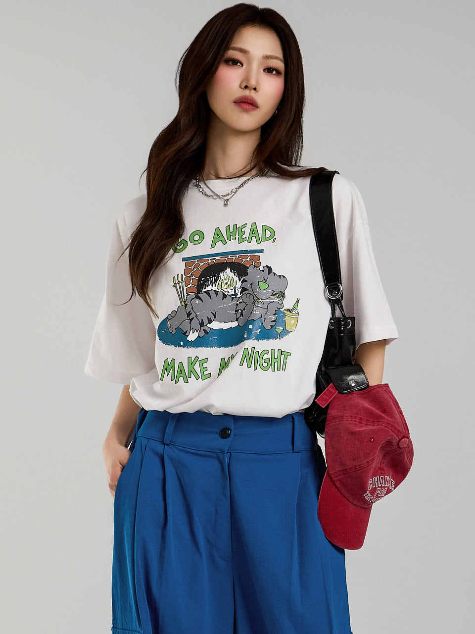 E3740 Printed Short-Sleeved T-Shirt