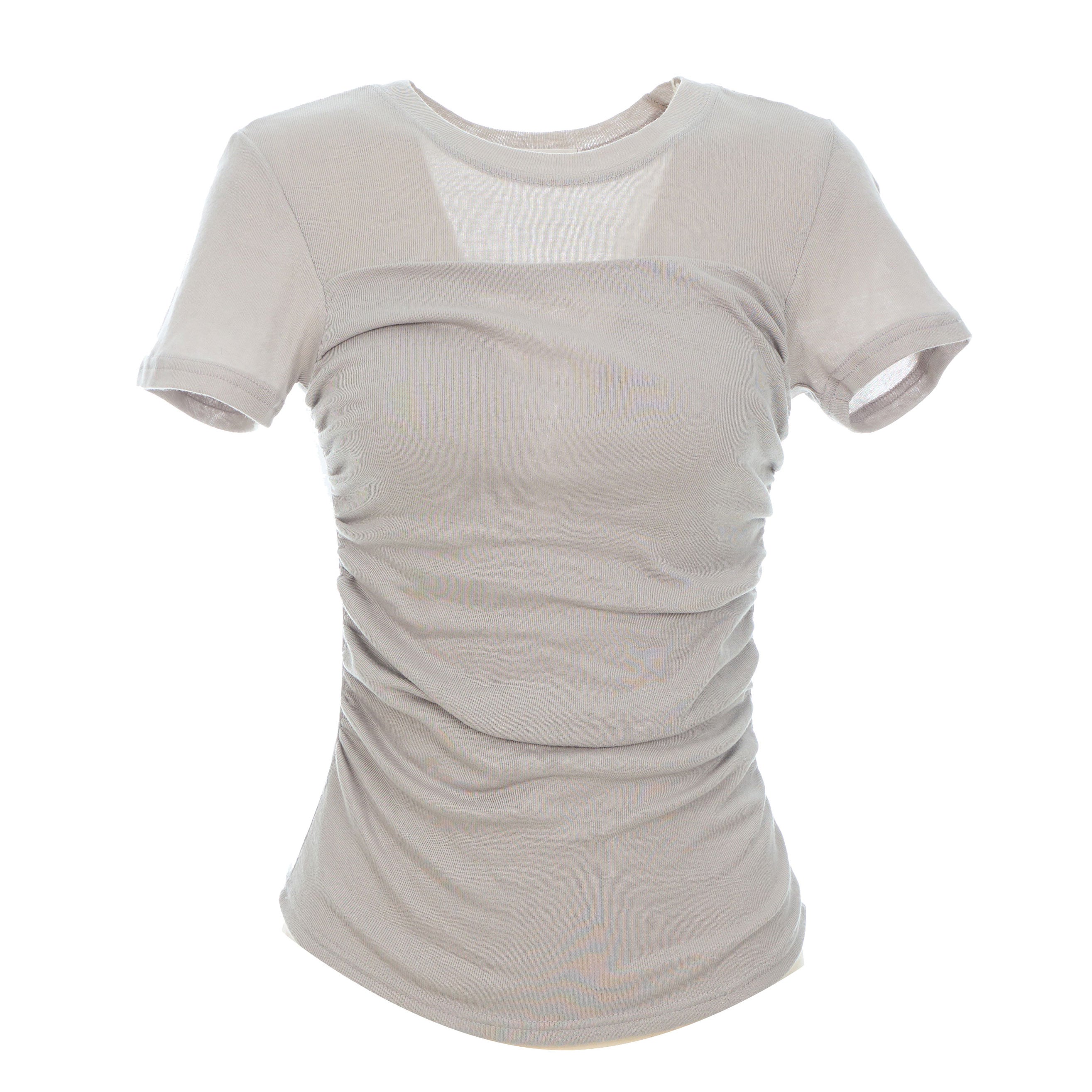 E3746 シャーリングTシャツ