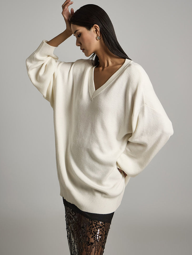 E3750 V-Neck Shoulder Pad Knit