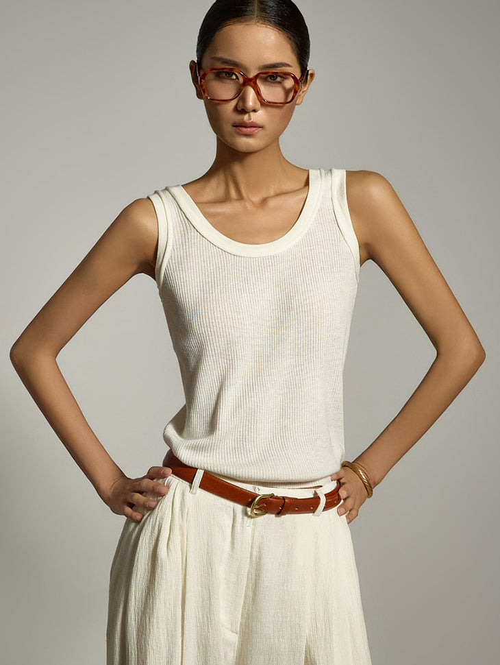 E3815 ノースリーブトップス