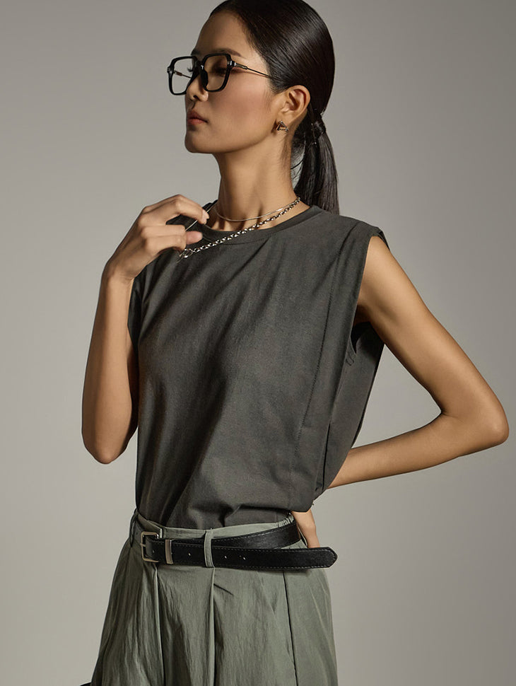 E3821 ノースリーブトップス