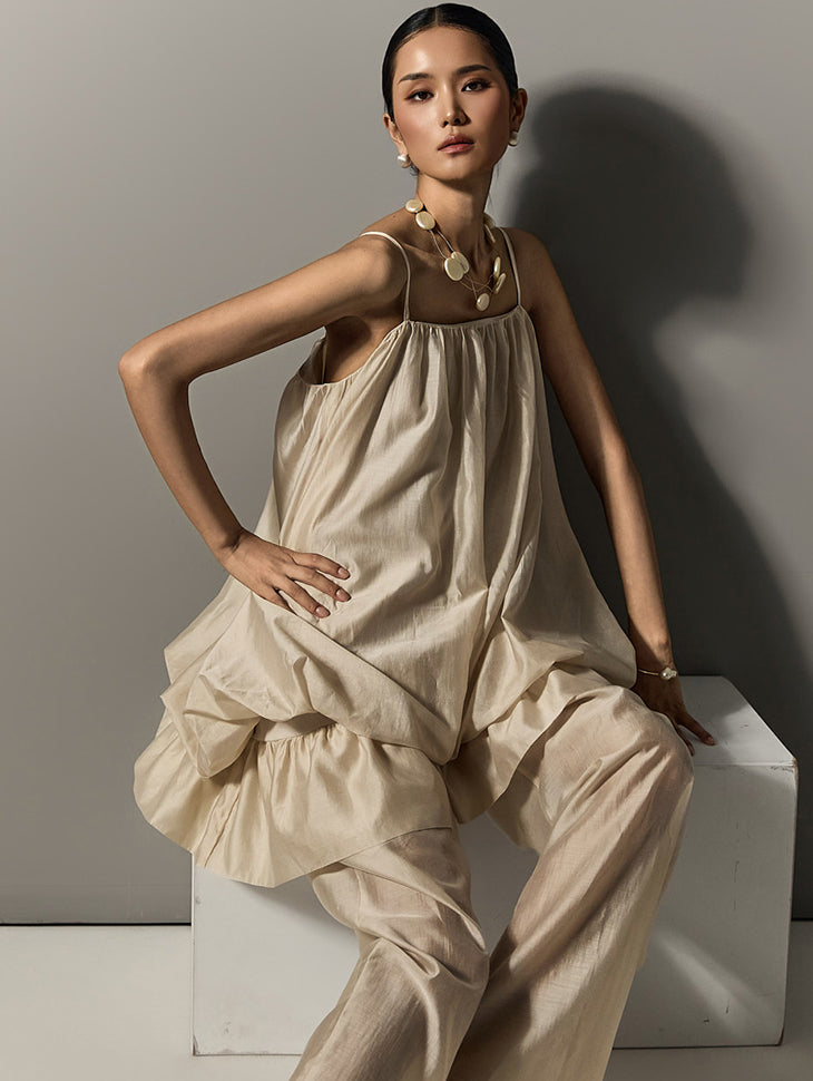 E3849 Balloon Sleeveless Top