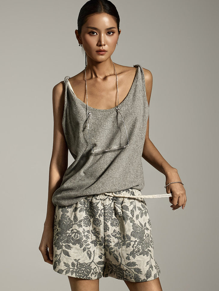 E3876 Terry Sleeveless Top