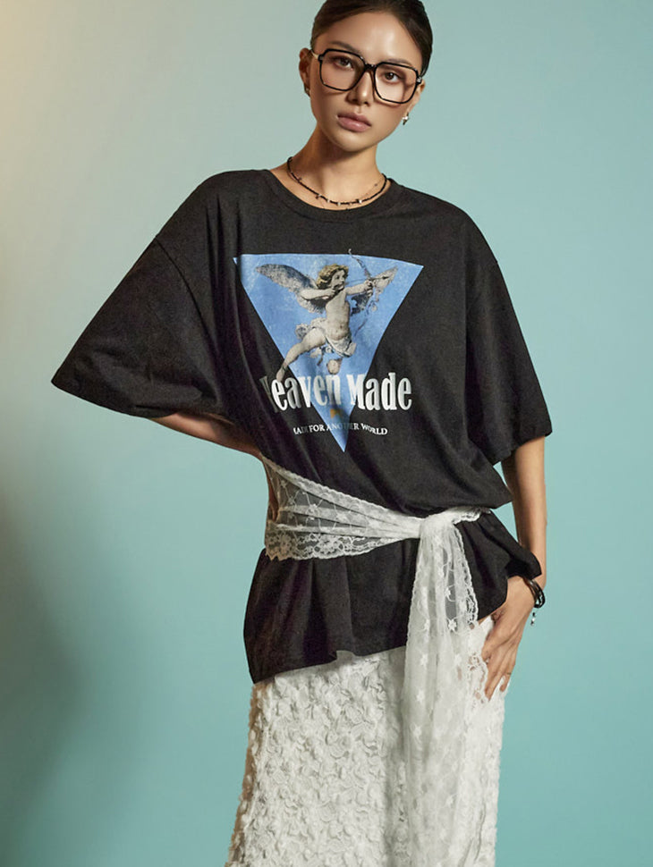 E3921 Lace Layered Top