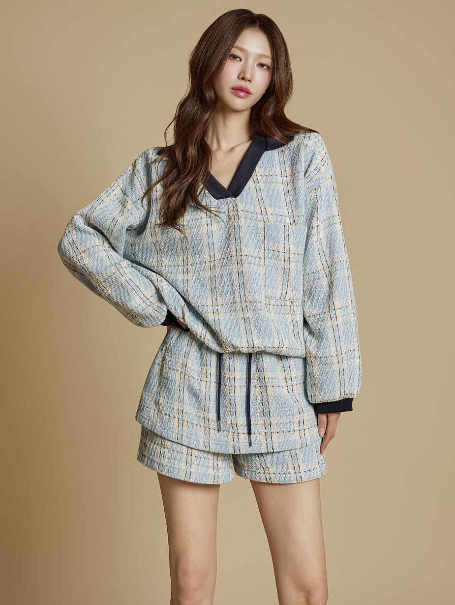 E3941 Checkered Sweatshirt