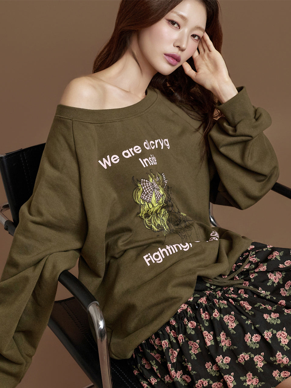 E3963 Printed Sweatshirt