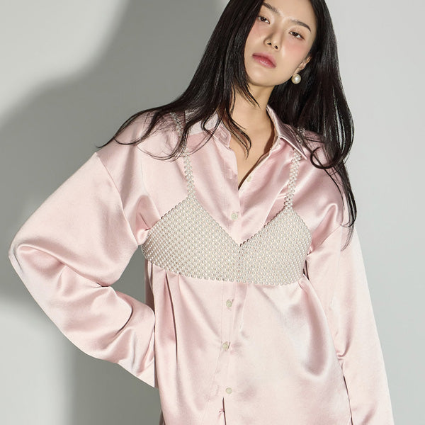 E4093 Pearl Layered Bustier