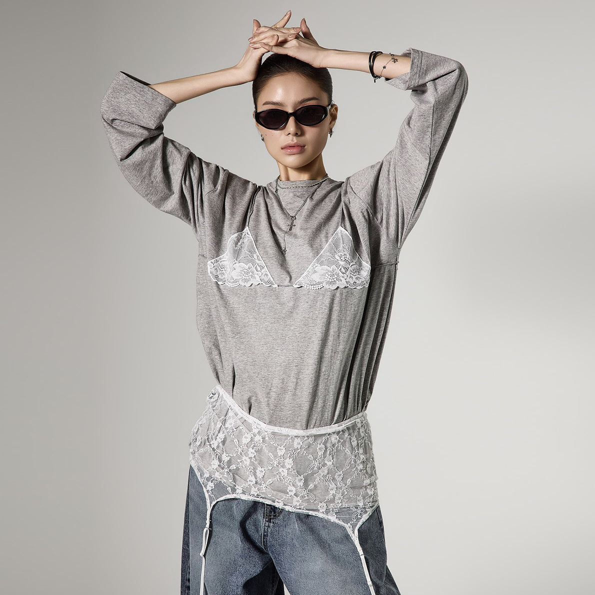 E4153 Lace Bustier Top