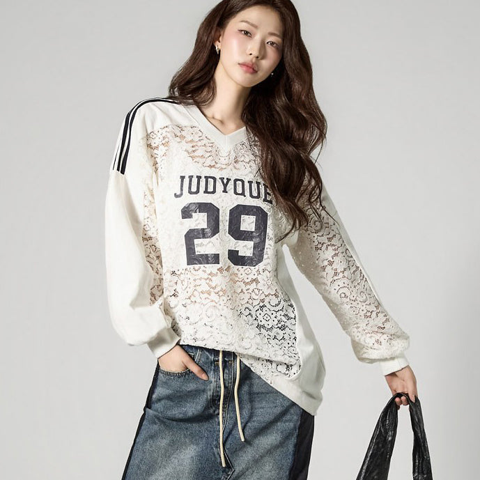 E4165 Lace Sweatshirts