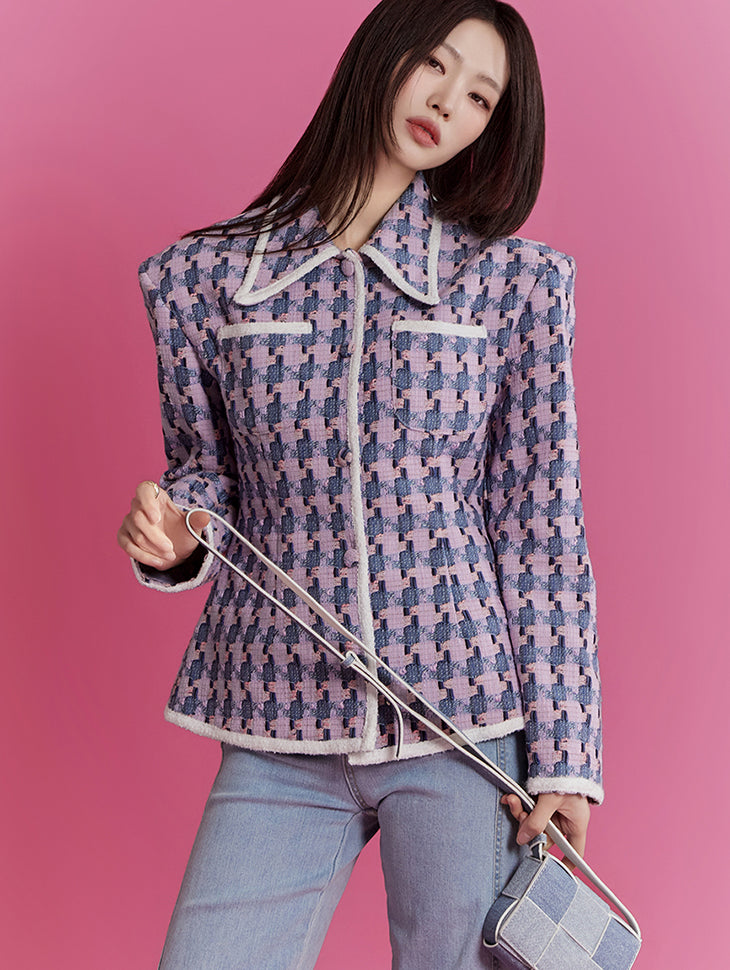 J2142 牛仔粗花呢夹克