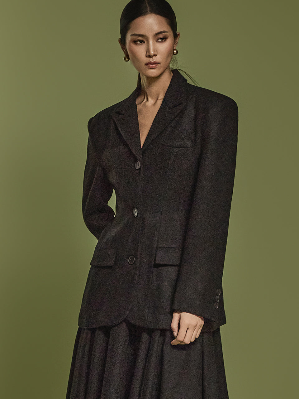 J2452 剪裁羊毛夹克