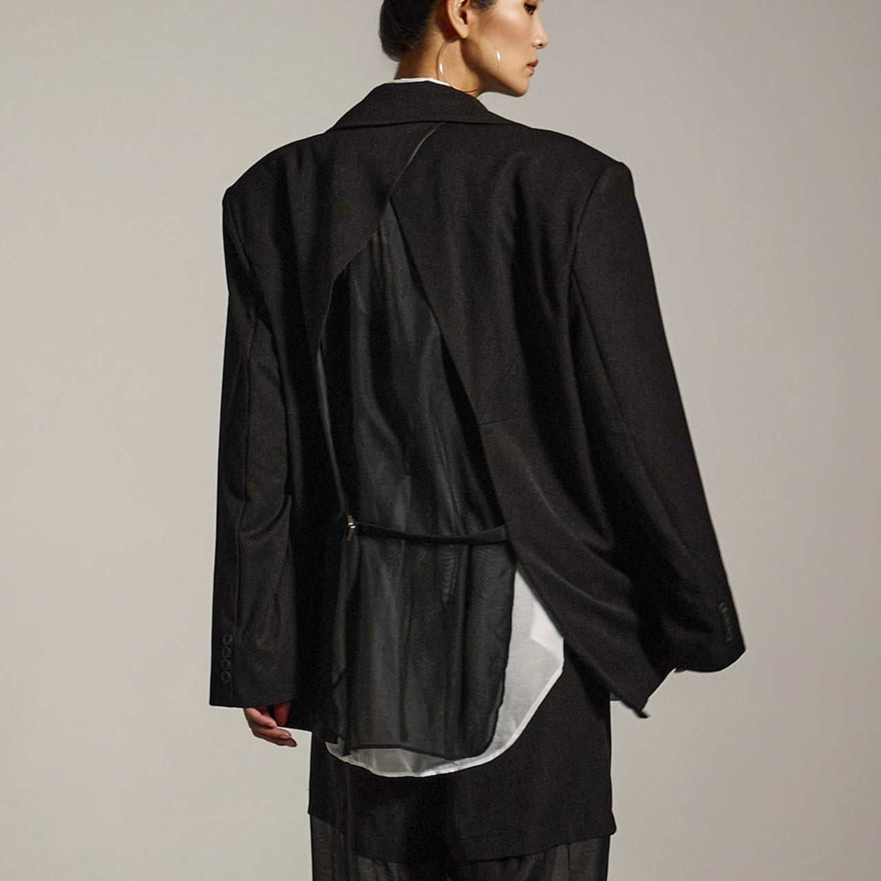 J2647 后背透视夹克