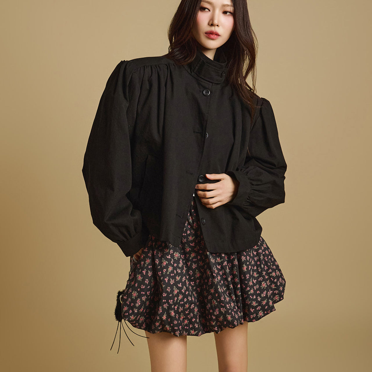 J2654 モックネックジャケット