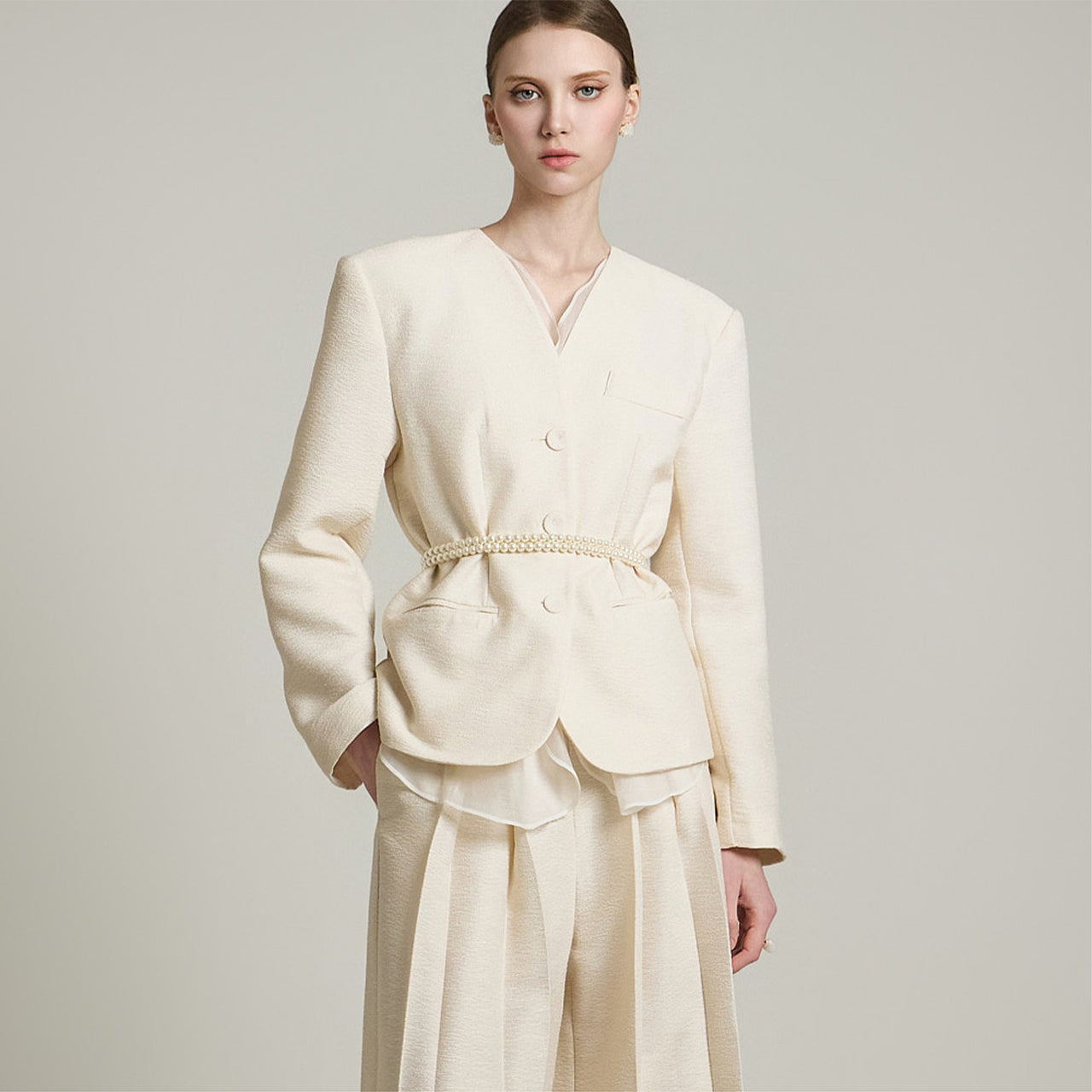 J2671 チュールレイヤードジャケット