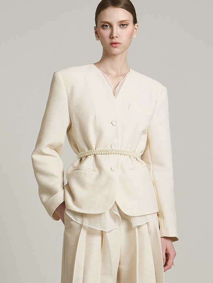 J2671 Tulle Layered Jacket