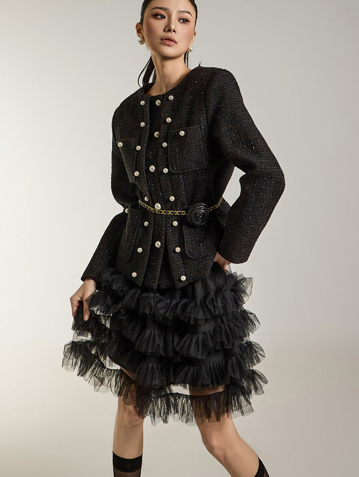 J2682 パールツイードジャケット