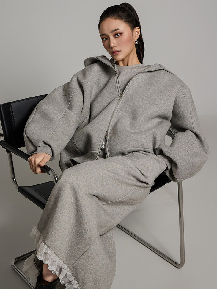 J2687 ネオプレン フード付き ジップアップ ジャケット