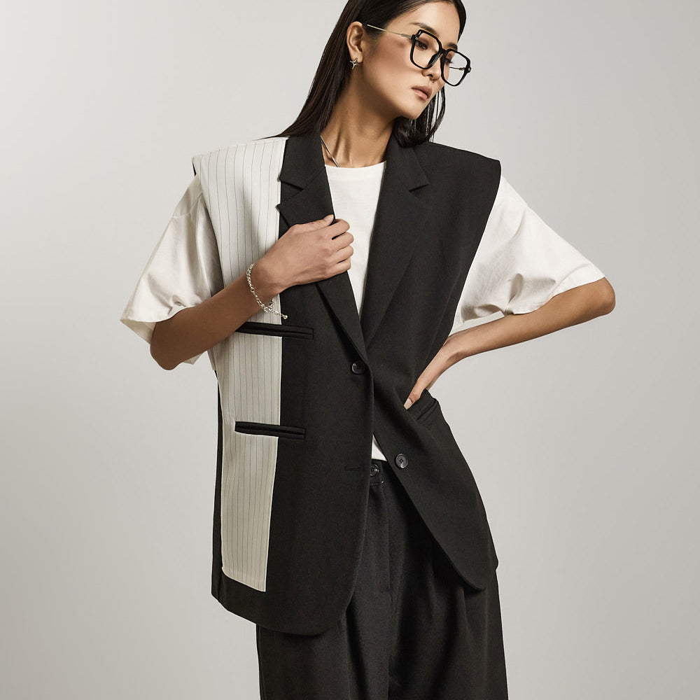 J2711 コントラストカラーベスト