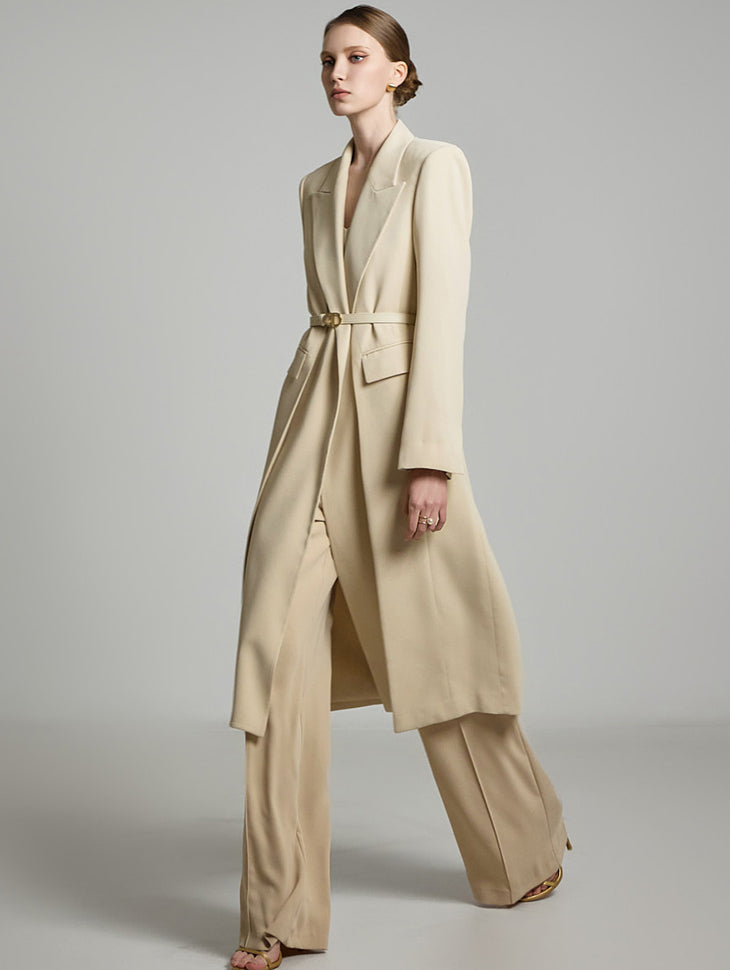 J2726 长款夹克(配腰带)