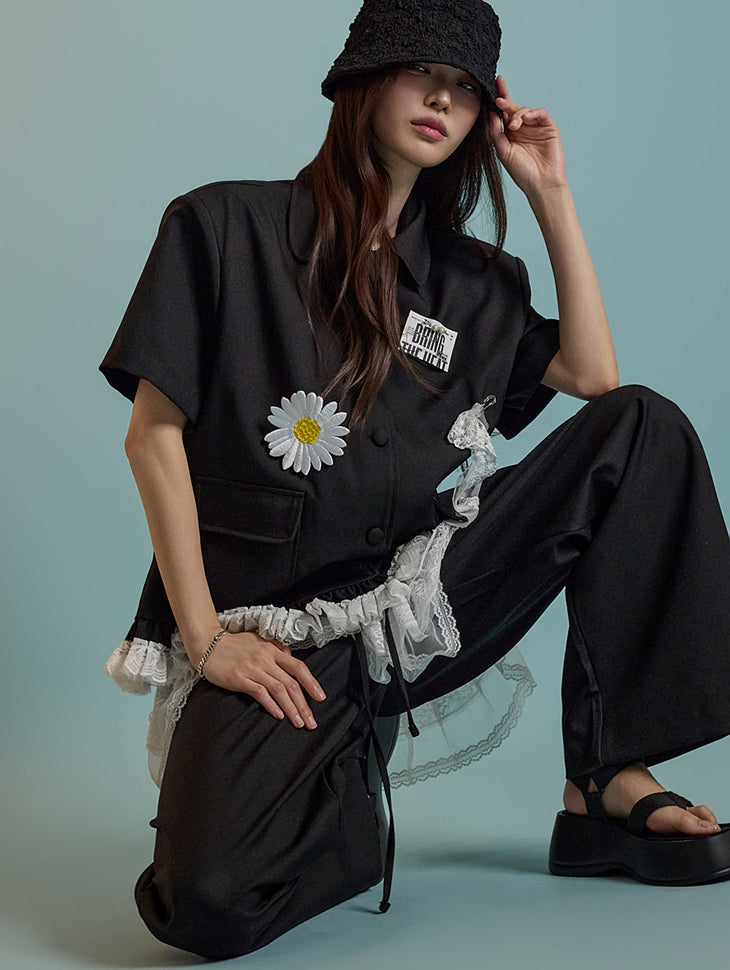 J2736 フリルレースジャケット